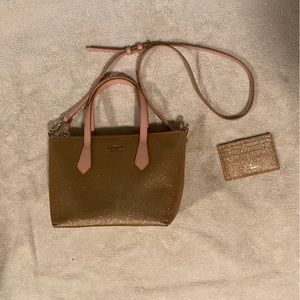 kate spade Glitter Satchel in Light Pink